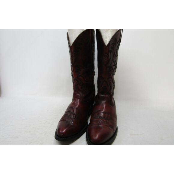 Ariat Mens Size 9.5 EE Distressed Red Leather Cowboy Western Boots main image 8